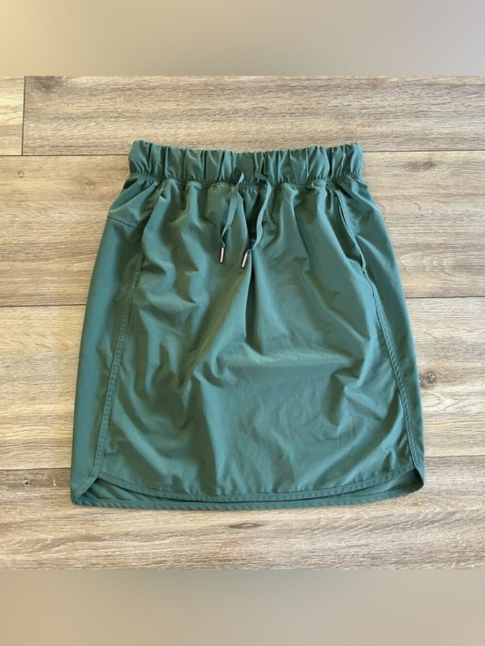 Calia By Carrie Underwood Drawstring Elastic Waist Athletic Skirt Green Sporty - Picture 2 of 12